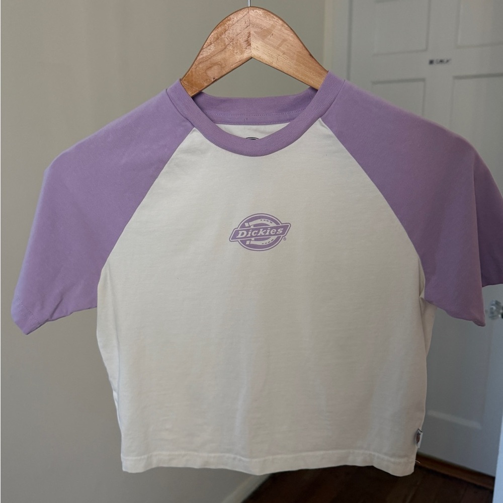 Dickies Purple and White Raglan T-Shirt
